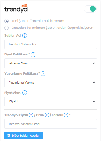 Trendyol Şablonu Nereden Oluşturulur ?