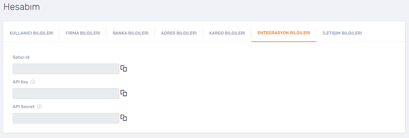 Trendyol API Kullanıcısı Oluşturma Adımları