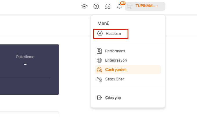 Hepsiburada API Kullanıcısı Oluşturma Adımları