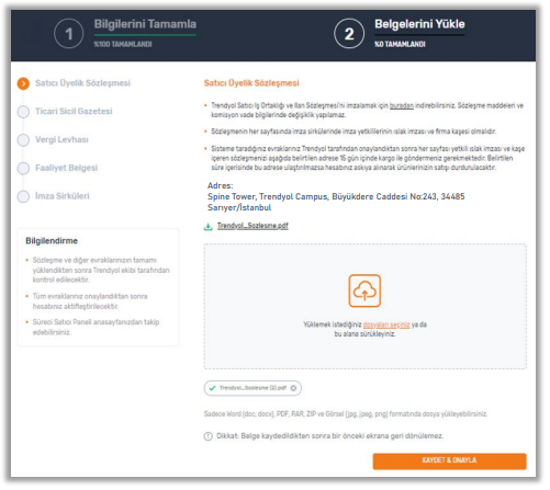 Trendyol'da Mağaza Açma Adımları