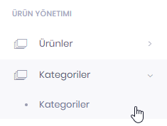 Kategori Ekleme Adımları