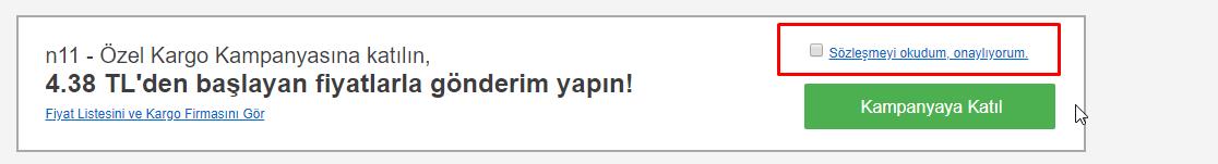 n11 Teslimat Bilgileri Oluşturma Adımları