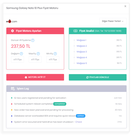 Pazaryeri Fiyat Motoru